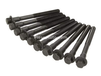 Set șuruburi / prezoane chiulasă - ELRING - pentru:  FORD ESCORT IV, V, VI, VII, FIESTA III, IV, KA, ORION II, III; MAZDA 121 III 1.0/1.1/1.3 12.85-