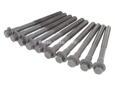 Set șuruburi / prezoane chiulasă - ELRING - pentru:  FORD ESCORT IV, V, VI, VII, FIESTA III, IV, KA, ORION II, III; MAZDA 121 III 1.0/1.1/1.3 12.85-