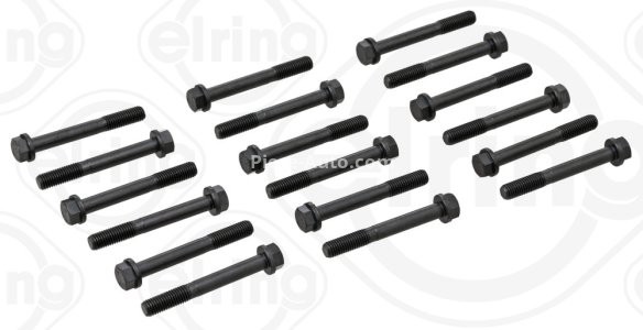 Set șuruburi / prezoane chiulasă - ELRING - pentru:  FORD TRANSIT 2.4D/2.5D 11.77-12.00