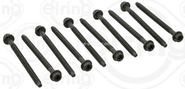 Set șuruburi / prezoane chiulasă - ELRING - pentru:  FORD C-MAX, FIESTA IV, V, VI, FOCUS II, III, FUSION, GALAXY, MONDEO IV, PUMA, S-MAX; MAZDA 121 III, 2, 3; VOLVO C30, S40 II, V50 1.2/1.4/1.6 08.95-
