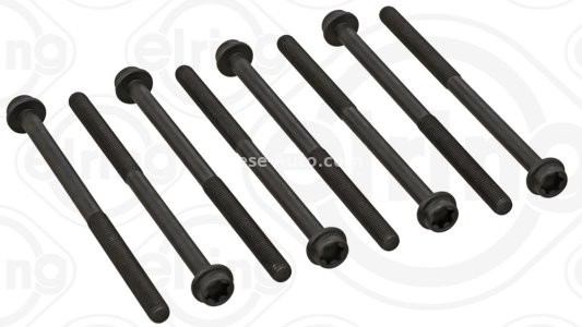 Set șuruburi / prezoane chiulasă - ELRING -  pentru: JAGUAR F-PACE, F-TYPE, XE, XF I, XF II, XF SPORTBRAKE, XJ; LAND ROVER DISCOVERY IV, DISCOVERY V, RANGE ROVER IV, RANGE ROVER SPORT II, RANGE ROVER VELAR 3.0 03.12-