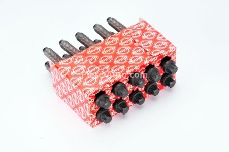 Set șuruburi / prezoane chiulasă - ELRING - pentru:  MITSUBISHI CARISMA; NISSAN PRIMASTAR; OPEL MOVANO; RENAULT CLIO II, ESPACE II, IV, KANGOO, LAGUNA, MEGANE, TRAFIC II, MASTER II; SUZUKI GRAND VITARA II 1.9 03.99-