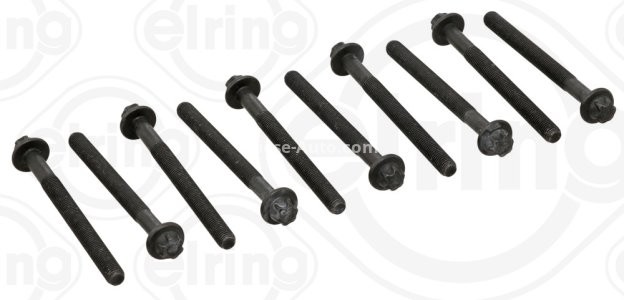 Set șuruburi / prezoane chiulasă - ELRING - pentru:  NISSAN X-TRAIL, INTERSTAR, PRIMASTAR; OPEL MOVANO, VIVARO; RENAULT ESPACE III, IV, KOLEOS, LAGUNA II, III, MEGANE II, III, TRAFIC II, MASTER II, III 2.0D-2.5D 07.00-