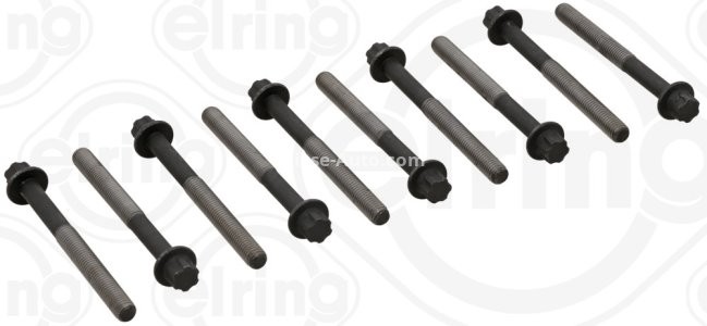 Set șuruburi / prezoane chiulasă - ELRING -  pentru: NISSAN ALTIMA, AVENIR, PRIMERA, ROGUE, SENTRA V, TEANA I, TEANA III, X-TRAIL I, X-TRAIL II; RENAULT KOLEOS I, KOLEOS II 2.0/2.5 07.01- 2