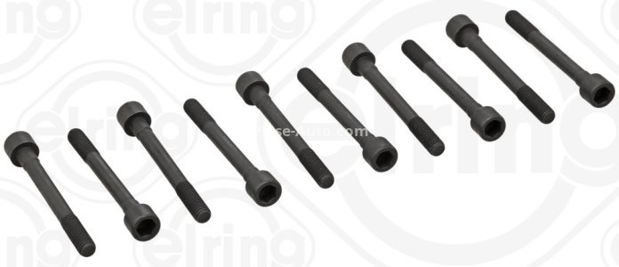 Set șuruburi / prezoane chiulasă - ELRING - pentru:  NISSAN AD, ALMERA I, II, AVENIR, BLUEBIRD SYLPHY, CUBE, EXPERT, PRIMERA, SENTRA, SUNNY 1.5/1.6/1.8 07.95-