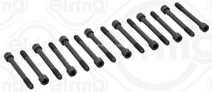 Set șuruburi / prezoane chiulasă - ELRING - pentru:  NISSAN CEDRIC, PATROL 2.8 05.86-05.00