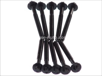 Set șuruburi / prezoane chiulasă - ELRING - pentru:  NISSAN KUBISTAR; RENAULT CLIO I, II, KANGOO, THALIA I, TWINGO I, II 1.0/1.2 01.96-