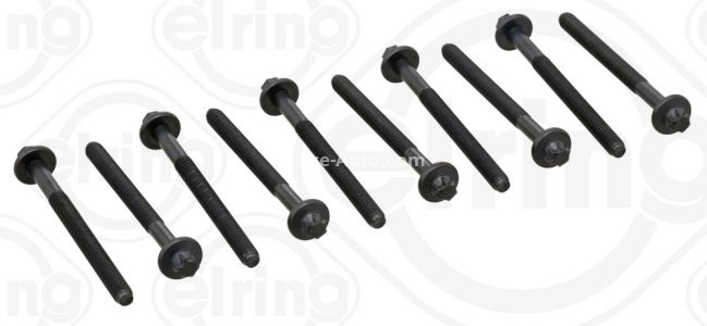 Set șuruburi / prezoane chiulasă - ELRING - pentru:  NISSAN KUBISTAR; RENAULT CLIO I, II, KANGOO, THALIA I, TWINGO I, II 1.0/1.2 01.96-