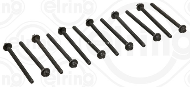 Set șuruburi / prezoane chiulasă - ELRING - pentru:  OPEL AGILA, ASTRA F, G, H, COMBO, CORSA B, C, D, MERIVA, TIGRA 1.2/1.4 02.98-