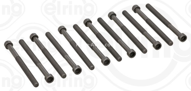 Set șuruburi / prezoane chiulasă - ELRING - pentru:  VW TOUAREG, MULTIVAN V, TRANSPORTER V 2.5TDI 01.03-05.10