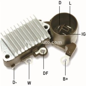 Releu tensiune / încărcare pentru: SUBARU JUSTY III; SUZUKI ALTO IV, ALTO V, SWIFT; TOYOTA COROLLA 1.0/1.3/1.5 01.85- 2