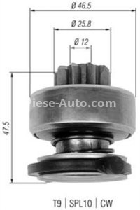 Bendix electromotor  pentru: PEUGEOT , CITROEN BERLINGO, BERLINGO/MINIVAN, BX, EVASION, JUMPER I, XANTIA, XM, XSARA, ZX; FIAT BRAVA, BRAVO I, DOBLO 1.0-2.3 01.87-