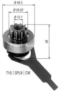 Bendix electromotor  pentru: FORD SCORPIO I, SCORPIO II, SIERRA, SIERRA I, SIERRA II, TRANSIT 1.6-2.3 08.82-05.06