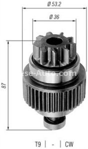 Bendix electromotor  pentru: NISSAN BLUEBIRD, CHERRY III, LAUREL, PATHFINDER II, PATROL GR V, PATROL III/2, PICK UP, SUNNY I, SUNNY II, TERRANO I, TERRANO II 1.7D-3.0D 01.80- 1