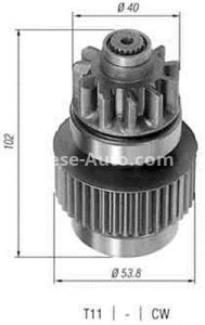 Bendix electromotor  pentru: TOYOTA LAND CRUISER 2.4D 11.84-10.85