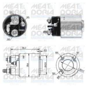Bobină / solenoid electromotor pentru: CITROEN BERLINGO, BERLINGO MULTISPACE, BERLINGO/MINIVAN, C1, C2, C3 I, C3 II, C3 PICASSO, C3 PLURIEL, C4, C4 GRAND PICASSO I, C4 I, C4 II 1.4D-2.2D 09.01-