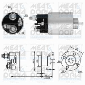 Bobină / solenoid electromotor pentru: DACIA LOGAN, LOGAN MCV; NISSAN ALMERA II, KUBISTAR, MICRA III; RENAULT CLIO II, CLIO III, KANGOO, KANGOO EXPRESS, LOGAN I, MEGANE II 1.4/1.5D/1.9D 09.98-