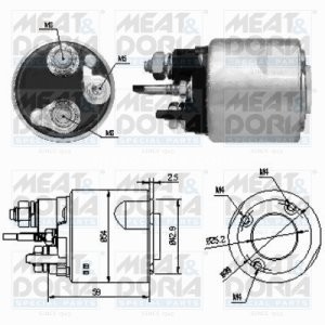 Bobină / solenoid electromotor (12V) pentru: DACIA LOGAN, LOGAN EXPRESS, LOGAN MCV; RENAULT CLIO II, CLIO III, GRAND SCENIC II, KANGOO, KANGOO EXPRESS, KANGOO II, LAGUNA III, LOGAN I 1.5D 12.02-