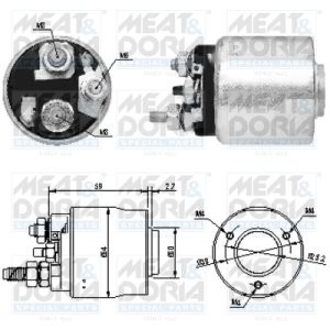 Bobină / solenoid electromotor pentru: HONDA ACCORD V, ACCORD VI 1.6-2.3 04.96-06.03