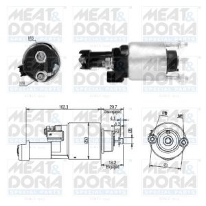 Bobină / solenoid electromotor pentru: HONDA ACCORD VIII, CIVIC VIII, CR-V III, FR-V 1.8/2.0 09.05-