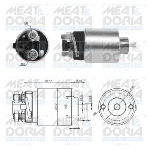 Bobină / solenoid electromotor pentru: HYUNDAI ACCENT IV, ELANTRA IV, ELANTRA V, I20 I, I30, I40 I, I40 I CW, IX20, IX35, VELOSTER; KIA CARENS III, CEE'D, PRO CEE'D, RIO III 1.4/1.6 06.06-