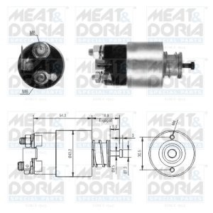 Bobină / solenoid electromotor pentru: HYUNDAI ACCENT II, ACCENT III, GETZ, MATRIX; KIA RIO I, RIO II 1.3/1.4/1.6 06.01-12.11