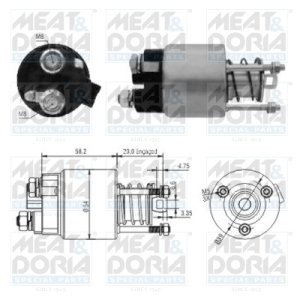 Bobină / solenoid electromotor pentru: TOYOTA AVENSIS, CARINA E VI, COROLLA, COROLLA VERSO 2.0/2.0D 03.94-03.09