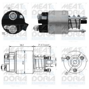 Bobină / solenoid electromotor pentru: TOYOTA AVENSIS, COROLLA, COROLLA VERSO, MR2 III 1.4/1.6/1.8 10.99-03.09