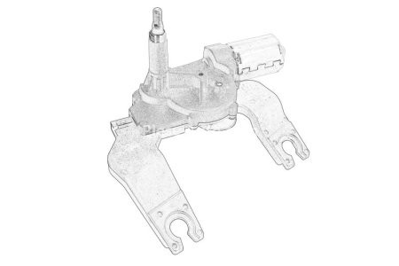 Motor ștergator spate pentru: HYUNDAI I30; KIA CEE'D 12.06-12.12