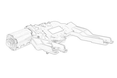 Motor ștergator spate pentru: HYUNDAI I30; KIA CEE'D 12.06-12.12