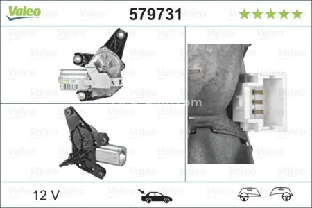 Motor ștergator spate pentru: NISSAN NV300, PRIMASTAR; OPEL VIVARO A, VIVARO B; RENAULT TRAFIC II, TRAFIC III 03.01- 3