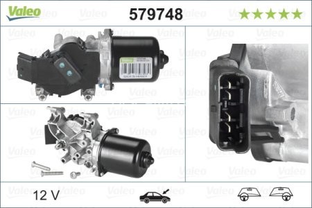 Motor ștergator parbriz pentru: NISSAN NOTE 03.06-06.12 2