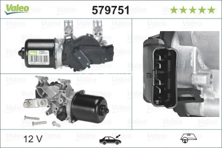 Motor ștergator parbriz pentru: NISSAN QASHQAI I 11.06-12.13 3