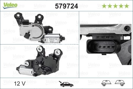 Motor ștergator spate pentru: PORSCHE CAYENNE 06.10- 3