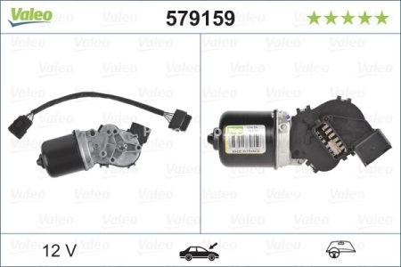 Motor ștergator parbriz pentru: RENAULT TWINGO I, TWINGO I/HATCHBACK 03.93-06.12 3