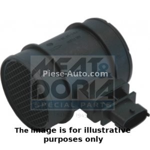 Debitmetru aer Meat & Doria (4 pini, modul) pentru: ALFA ROMEO 156, 159; CHEVROLET CAPTIVA, LACETTI, NUBIRA; FIAT CROMA, GRANDE PUNTO, IDEA; LANCIA MUSA; OPEL ANTARA A, ASTRA H, ASTRA H GTC 1.3D-2.0D 01.04-