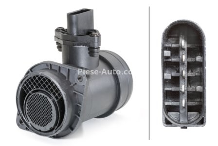 Debitmetru aer HELLA (5 pini, modul) pentru: AUDI A4 B5, A4 B6; SKODA OCTAVIA I, OCTAVIA II, SUPERB I; VW GOLF V, LT 28-35 II, LT 28-46 II, PASSAT B5, PASSAT B5.5, TOURAN 1.8/1.9D/2.5D 11.94-12.10