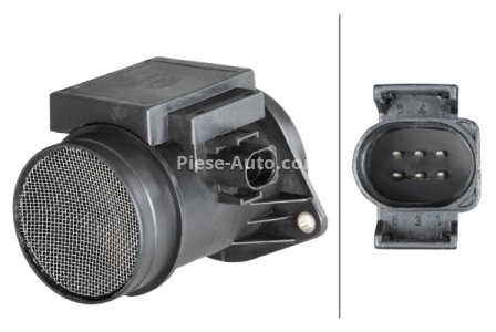 Debitmetru aer HELLA (6 pini, modul) pentru: AUDI A3, A4 B5, A6 C4, CABRIOLET B3; FORD GALAXY I, GALAXY MK I; MITSUBISHI OUTLANDER II; SEAT ALHAMBRA; SKODA OCTAVIA I; VW CADDY II 1.9D/2.0D/2.5D 08.91-11.12