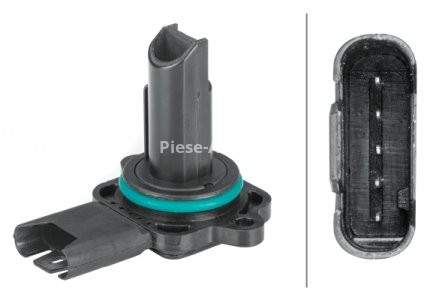 Debitmetru aer HELLA (5 pini, cartuș) pentru: BMW 1 (E87), 3 (E90), 3 (E91), 5 (E60), 5 (E61), 6 (E63), 6 (E64), 7 (E65, E66, E67), Z4 (E85), Z4 (E86) 2.0-3.0 12.01-06.12 3