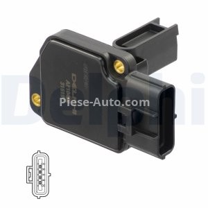 Debitmetru aer DELPHI (4 pini, cartus) pentru: FORD MONDEO III 2.2D 09.04-03.07 3