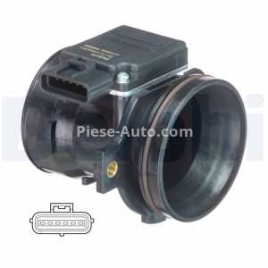 Debitmetru aer DELPHI (6 pini, modul) pentru: FORD GALAXY I, GALAXY MK I, TRANSIT 2.0/2.3/2.3LPG 11.95-05.06 3