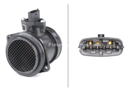 Debitmetru aer HELLA (5 pini, modul) pentru: VOLVO C30, C70 II, S40 II, S80 II, V50, V70 III; FORD FOCUS II, KUGA I, MONDEO IV, S-MAX 2.0/2.5/2.5ALK 01.04-12.16