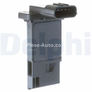 Debitmetru aer DELPHI (5 pini, cartus) pentru: HONDA ACCORD IX, ACCORD VIII, CITY V, CIVIC IX, CIVIC VIII, CIVIC X, CROSSTOUR I, CR-V III, CR-V IV, CR-V V, CR-Z 1.2-3.7 09.05- 1