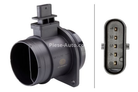 Debitmetru aer HELLA (5 pini, modul) pentru: MINI (R56), (R57), (R58), (R59), CLUBMAN (R55) 1.6 11.07-05.15