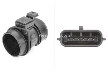 Debitmetru aer HELLA (6 pini, modul) pentru: NISSAN PRIMASTAR, QASHQAI I; OPEL MOVANO A, VIVARO A; RENAULT KANGOO BE BOP, KANGOO EXPRESS, KANGOO II, MASTER II, MEGANE II, MEGANE II/KOMBI 1.5D-2.5D 08.03-