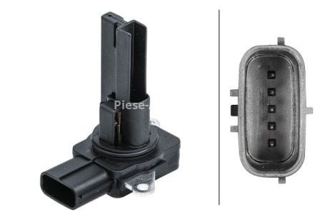 Debitmetru aer HELLA (5 pini, cartuș) pentru: SUBARU FORESTER, IMPREZA, LEGACY IV, LEGACY V, LEGACY VI, OUTBACK, WRX, XV 1.6-3.6 01.08-