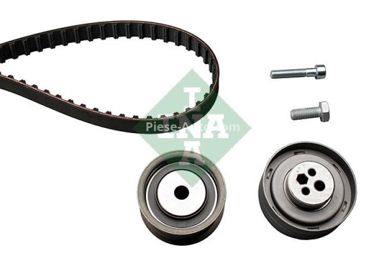 Kit distribuție INA (curea + role) pentru: AUDI 80 B4, A4 B5, A6 C4, A8 D2, CABRIOLET B3, COUPE B3 2.4/2.6/2.8 08.91-09.01