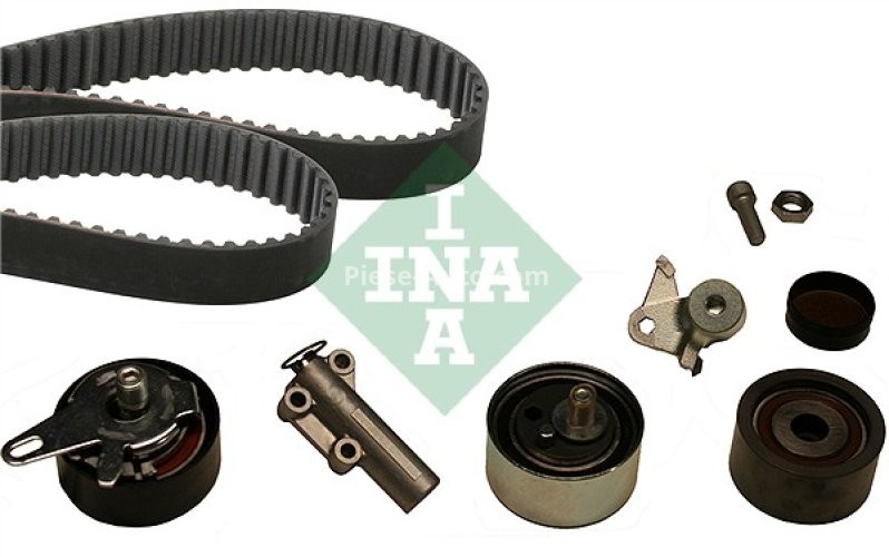 Kit distribuție INA (curea + role) pentru: AUDI A4 B5, A4 B6, A4 B7, A6 C5, A8 D2, ALLROAD C5; SKODA SUPERB I; VW PASSAT B5, PASSAT B5.5 2.5D 01.97-03.08