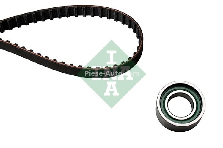 Kit distribuție INA (curea + role) pentru: CITROEN JUMPY I; FIAT FIORINO, FIORINO/MINIVAN, PUNTO, SCUDO, TEMPRA, TIPO, UNO; LANCIA DEDRA, DELTA II; PEUGEOT EXPERT 1.2/1.4/1.6 07.87-12.06