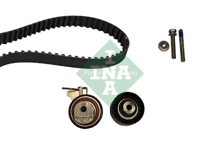 Kit distribuție INA (curea + role) pentru: CITROEN C2, C3 I, C4, C4 I; PEUGEOT 1007, 206, 207, 307 1.4 10.03-